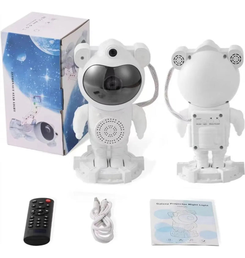 Proyector astronauta con altavoz bluetooth